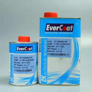 Dầu Bóng 2K EverCoat MS CLEARCOAT (Bóng Bạc) Chậm Khô – Tỷ lệ 2:1 Bộ 1,4 Lít
