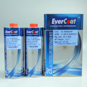 Dầu Bóng 2K EverCoat MS CLEARCOAT (Bóng Bạc) Chậm Khô – Tỷ lệ 2:1 Bộ 4,8 Lít